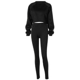 2021 new autumn/winter style long-sleeved blouse with striped trousers sport casual suit in stock