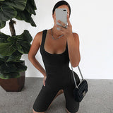 Sexy Biker Shorts Jumpsuits Women Romper Sports Rompers Jumpsuit Fitness Tracksuit Club Playsuit Active Wear