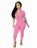 Workout Active Wear Rompers Womens Jumpsuit Sports Long Sleeve Zipper Fitness Jogger Jumpsuits