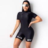 2020 vendors clothing sexy Sport monochrome monogrammed sports jumpsuit