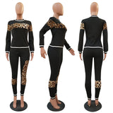 X00885M Casual stitching color suit Fashion women's two pieces set Plus size long sleeves leggings outfit in stock