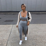 two piece women clothing summer fitness tracksuit 2 pieces set crop top sports leggings active wear outfits skinny stretch o