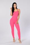 Neon Color Fitness Casual Women's Jumpsuit Sexy Bodycon Wear Hot Backless Summer Jumpsuits Clothes