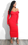 Sexy off-the-shoulder dress from a European or American nightclub Long - sleeved big V neck women dress