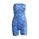 2020 hot sale butterfly print girls jumpsuits