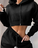 X00873S Phoenix 2021 Autumn women's sexy round neck Fleece women's sportswear suit