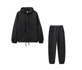 X01929C Two Piece Set 2021 Autumn Winter Tracksuit Women's Hooded Sweatshirt And Pants Casual 2 Piece Outfits Woman Sport Suit