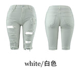 X00339M hot style summer 2021 women pants Sexy cut-out women's short Hollowed-out jeans plus sizes