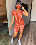 X00555S 2021 women fashion playsuit see-through gauze two-piece sets club tan