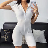 Ribbed Bodysuits Casual Sport Sexy Active Wear Rompers Womens Jumpsuit Bodycon Workout Fitness Playsuits