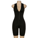 Ladies wholesale summer Short sport jumpsuit 2020 custom jump suit basic bodysuits women one piece jumpsuits and rompers