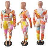 X00381L Phoenix New arrival sport women two-piece set+Fashionable printed long sleeve two-piece set