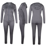 6 Color Sexy Tracksuit Women Two Piece Set Outfits Sports Fitness Hoodies Long Pants Suit Matching Sets S-XXL