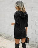 Autumn/Winter 2020 fashion slimming hoodie long sleeve women's dress casual short dress in stock