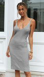 New arrival summer solid color backless sleeveless women casual dresses sexy casual+dresses