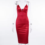 2020 hot sale women red dress sexy slip dresses lady prom dresses