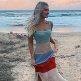 Hot style dress beach strap dress long skirt knitwear for women sexy women clothes