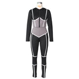 X00600L Phoenix New arrival sport women two-piece set+Trend contrast color tight two-piece tracksuit