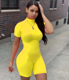 2020 hot sale SportwearFashion stretchy sexy tight running one piece jumpsuit Casual athletic leggings jumpsuit