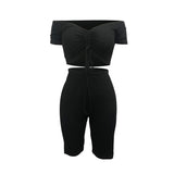 X00342S 2021 Summer Sports suit hot style pit bar high elastic pleat two-piece set