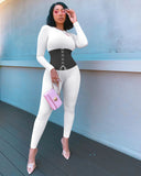 romper women summer clothes long sleeves playsuit elastic hight skinny serpentine bodycon rompers slim streetwear