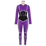 X00600L Phoenix New arrival sport women two-piece set+Trend contrast color tight two-piece tracksuit