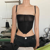 X00512V 2021 crop collar sexy slim vest