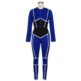 X00600L Phoenix New arrival sport women two-piece set+Trend contrast color tight two-piece tracksuit