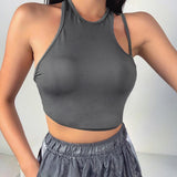 X00571S Summer Camis Women Crop Top Sleeveless Shirt Sexy Slim Lady Bralette Tops Strap Skinny Vest Camisole Women