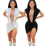 Backless Cut Out Women Bodycon Midnight Clubwear Party Halter Dress