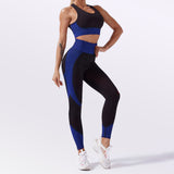 X00421L Phoenix Hot style women sexy two-piece sets+Yoga pantsuit with high bounce seamless bra top