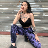 X00140M wholesale trade Camouflage casual harlan pants women 2021 summer new tie-dye cotton pants New Fashion Street Wear