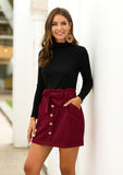 New style casual plain skirts for ladies women's mini skirt sexy