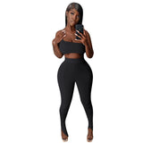 X00159M Women 2 Pieces Fishtail bottom sports suit with suspenders ropa mujer yoga luxurious suits