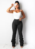 X00185L Phoenix Hot style new arrival women pants+Classic stacked denim pants