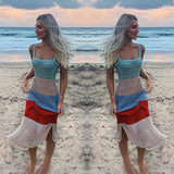 Hot style dress beach strap dress long skirt knitwear for women sexy women clothes