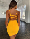 Wholesale Summer Women Sexy Backless Mini Bandage Dress