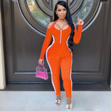 Phoenix New arrival women jumpsuits+Personality matching sexy long sleeve jumpsuit