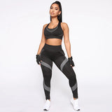 Sexy Tracksuit Women Two Piece Set Outfits Sports Fitness Crop Top High Waist Leggings Matching Sets Sweatsuit