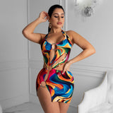 2021 Hot summer style women dresses Wish's best-selling swimsuit,a colorful printed dress