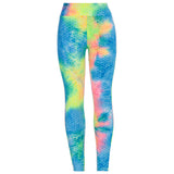 X00356S 2021 new high-waisted women's tie-dye exercise leggings