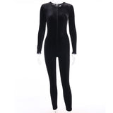 Fashion sport new arrival women jumpsuits+Korean plush zipper long sleeve onesie pants