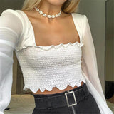 X00100V 2021 Women Fashion Casual Crop Tops