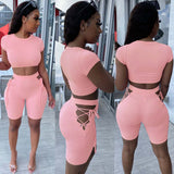 X00440L Phoenix New arrival sport women two-piece set+Sexy short sleeved leggings in a two-piece club suit