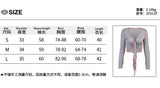 X01598C Phoenix Bandage Hot V Neck Women Knitted Top Long Sleeve Fashion 2021 Patchwork Crop Tops Bodycon Clubwear Party Skinny