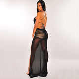 2020 new arrivals wholesale Hot style new sexy nightclub wind gauze backless dress