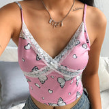 X00389M New line lace short crop sexy little condole belt bottom vest strapless lace T-shirt street snap top