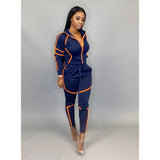 X00793S PHOENIX 2021 women's women skinny patchwork tracksuit outfits long sleeve sporty leggings matching set 2 piece