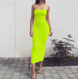 Spaghetti Strap Backless Sexy Long Dress Party Off Shoulder Strapless Summer Maxi Dress Black Spring Bodycon Dress Women