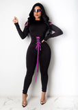 sexy casual bodycon 2020 autumn/winter new fashion trousers club outfit Bandages sexy jumpsuit